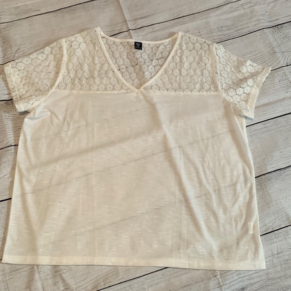 V-neck Top with Lace accent New w/out Tags - Picture 4 of 7